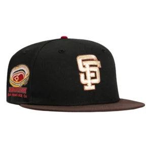New Era New York Giants fitted hat Black, Brown colorway - New Era Drops Valentine’s Day Giants Fitted with Candlestick Park Patch