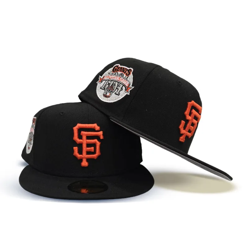 New Era New York Giants fitted hat black, gray colorway - 1984 All-Star Game Fitted: New Era Drops Giants Tribute in Sleek Black and Gray