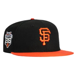New Era New York Giants fitted hat Black, Orange colorway - Stadium Anniversary Fitted: New Era Drops Giants 25th Anniversary Tribute in Black and Orange