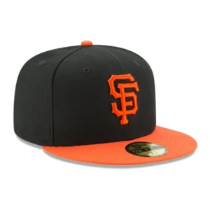 New Era New York Giants fitted hat Black, Orange colorway - New Era Drops Clean Giants Fitted in Black and Orange