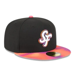 New Era New York Giants fitted hat Black, Orange, Purple colorway - Giants Drop Bold City Connect Fitted in Black, Orange, and Purple