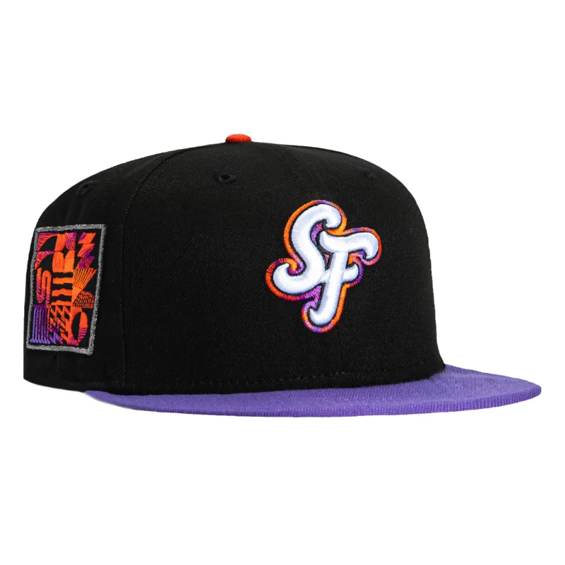 New Era New York Giants fitted hat Black, Purple colorway - New Era Drops Clean Giants Fitted with 2025 City Connect Patch