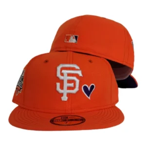 New Era New York Giants fitted hat purple, orange colorway - 2010 World Series Fitted: New Era Drops Giants Championship Purple Bottom Tribute