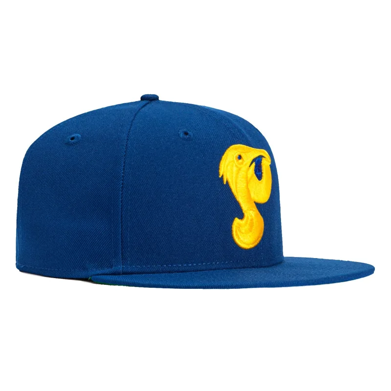 New Era fitted hat Royal colorway - New Era Hillside Goods Pelicans Fitted Drops in Clean Royal Blue
