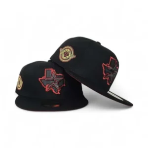 New Era Houston Astros fitted hat black, red colorway - Houston Astros Fitted Gets Space City Treatment with Red Bottom Design