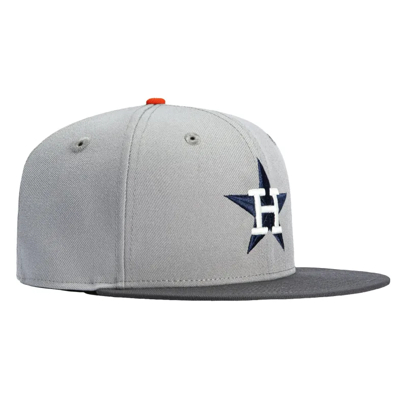 New Era Houston Astros fitted hat Grey, Graphite colorway - New Era Drops Clean Astros Fitted in Grey Graphite Colorway