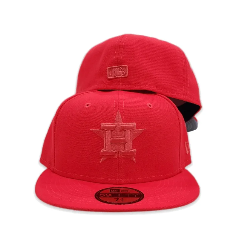 New Era Houston Astros fitted hat gray, red colorway - Houston Astros Fitted Gets the Lava Red Treatment from New Era