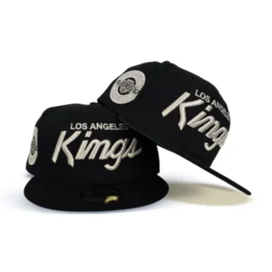 New Era Los Angeles Kings fitted hat black, green colorway - 1967 Kings Inaugural Season Fitted: New Era Drops Black and Green 59FIFTY Tribute