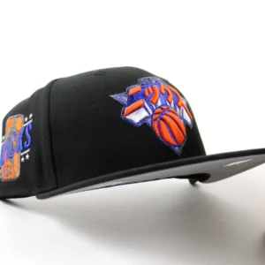 New Era New York Knicks fitted hat Black Gray Under Brim colorway - New Era Drops Clean Knicks Fitted with Katakana Script