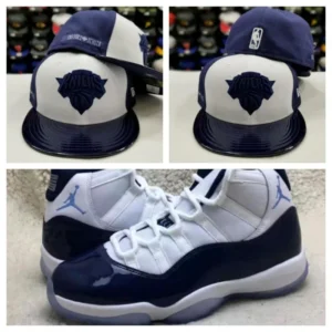 New Era New York Knicks fitted hat navy, midnight navy colorway - New Era Drops Clean Knicks Fitted Perfect for Jordan 11 Midnight Navy