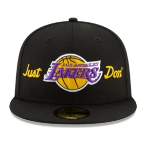 New Era Los Angeles Lakers fitted hat black, gray colorway - New Era x Just Don Lakers Fitted Brings Clean Black and Gray Vibes