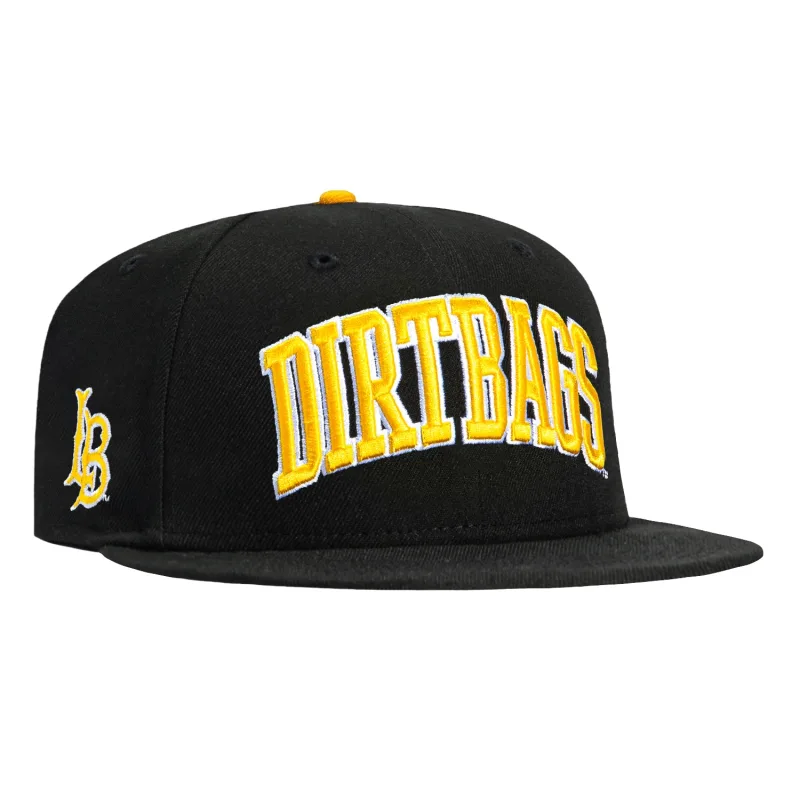 New Era San Francisco 49ers fitted hat Black colorway - New Era Drops Clean Long Beach State 49ers Fitted with Logo Patch Arch