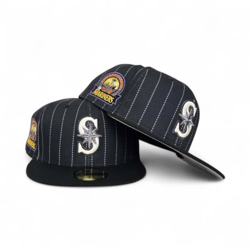 New Era Seattle Mariners fitted hat black, gray colorway - 30th Anniversary Fitted: New Era Celebrates Seattle Mariners’ Historic Milestone