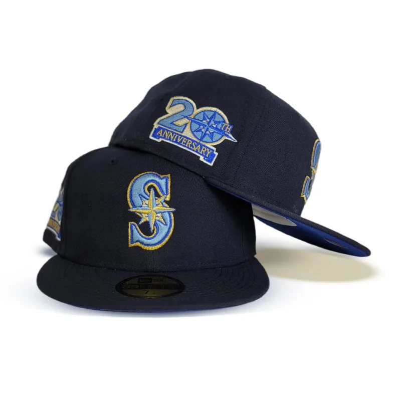 New Era Seattle Mariners fitted hat navy, blue, royal colorway - 20th Anniversary Fitted: New Era Drops Special Seattle Mariners Finding Dory Tribute