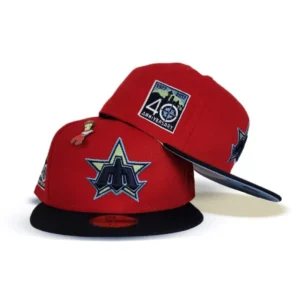 New Era Seattle Mariners fitted hat navy, red, blue colorway - Mr. Crabs 40th Anniversary Fitted: New Era’s Icy Blue Tribute to Mariners History