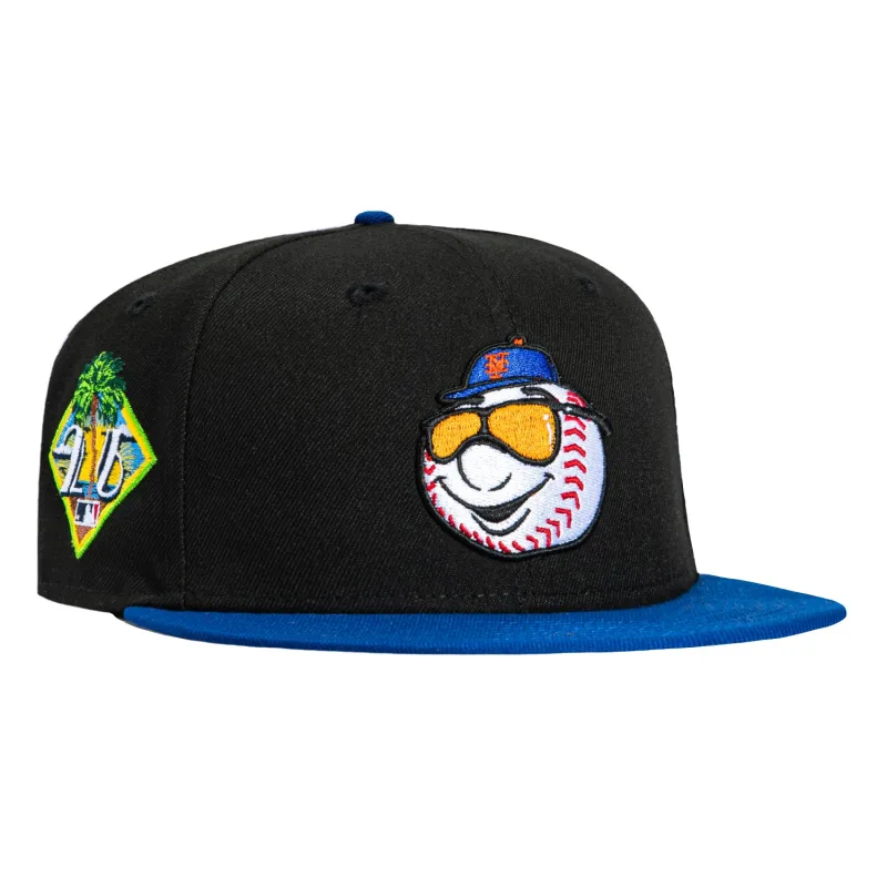 New Era New York Mets fitted hat Black, Royal colorway - New Era Drops Fresh Mets Fitted with 2026 Spring Training Patch