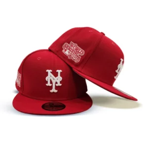New Era New York Mets fitted hat gray, red colorway - 1986 World Series Fitted: New Era Drops Mets Championship Tribute