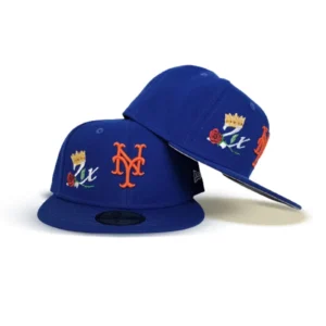 New Era New York Mets fitted hat blue, royal colorway - New Era Drops Clean Mets Fitted with 2X World Series Champions Crown