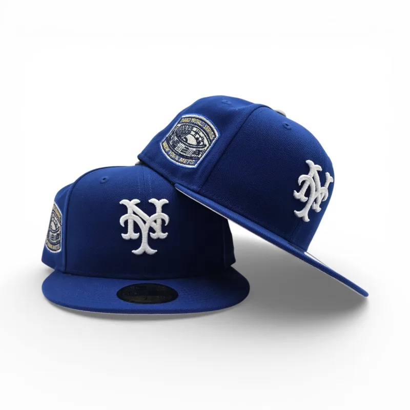 New Era New York Mets fitted hat white, gray, blue, royal colorway - Miracle Mets Fitted: New Era Celebrates the Legendary 1969 World Series Champions