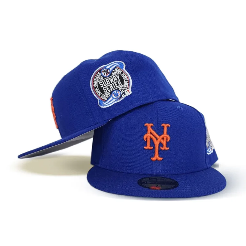 New Era New York Mets fitted hat gray, blue, royal colorway - New Era Drops Clean Mets Fitted with 2000 Subway Series Patch