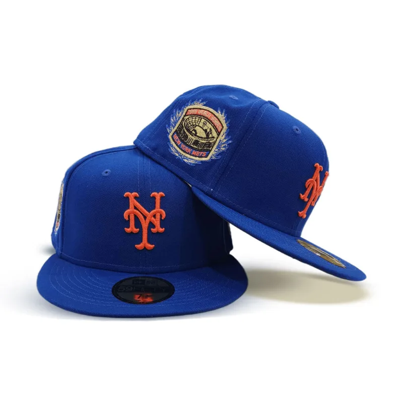 New Era New York Mets fitted hat blue, green, royal colorway - Miracle Mets Fitted: New Era Drops Royal Blue 1969 World Series Championship Tribute