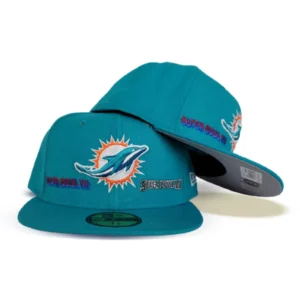 New Era Miami Dolphins fitted hat navy, blue colorway - Perfect Season Fitted: New Era Drops Miami Dolphins 2X Super Bowl Champions Tribute