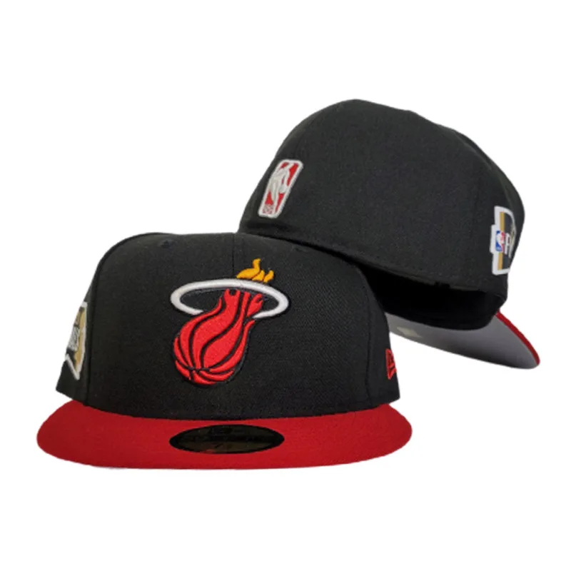 New Era Los Angeles Lakers fitted hat black, red colorway - New Era Drops Fire Miami Heat Fitted with NBA Finals Side Patch