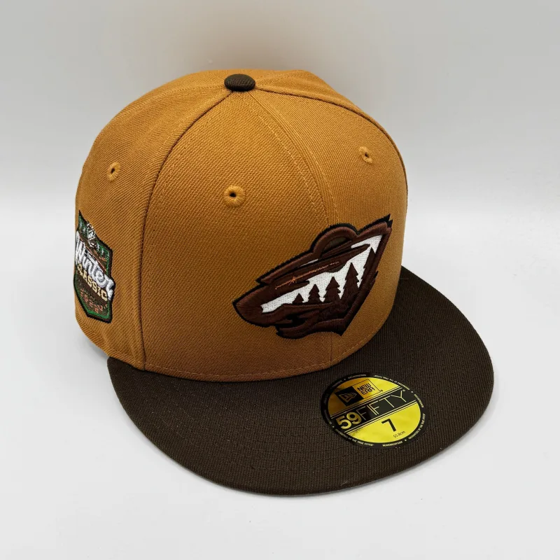 New Era Minnesota Wild fitted hat Men's colorway - New Era Drops Sharp Minnesota Wild Fitted with Custom Side Patch