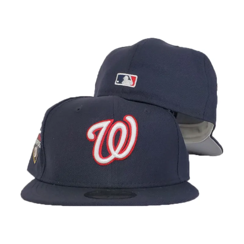 New Era Washington Nationals fitted hat navy, blue colorway - 2019 World Series Fitted: New Era Drops Nationals Championship Tribute in Navy Blue