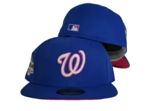 New Era Washington Nationals fitted hat blue, pink, royal colorway - 2018 All-Star Game Fitted: New Era Drops Royal Blue Nationals Fusion Pink Bottom