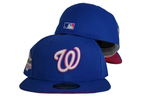 New Era Washington Nationals fitted hat blue, pink, royal colorway - 2018 All-Star Game Fitted: New Era Drops Royal Blue Nationals Fusion Pink Bottom