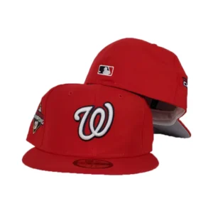 New Era Washington Nationals fitted hat scarlet colorway - 2019 World Series Fitted: New Era Drops Nationals Championship Tribute in Scarlet