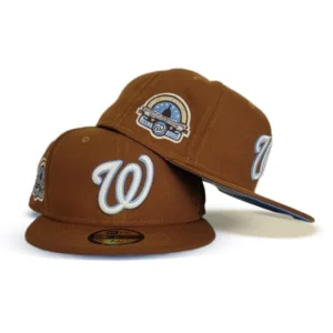 New Era Washington Nationals fitted hat blue colorway - 35th Anniversary Fitted: New Era Drops Toast Washington Nationals Icy Blue Bottom Tribute