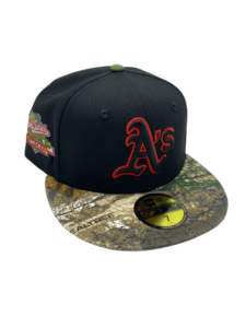 New Era Oakland Athletics fitted hat Men's colorway - Oakland Athletics Black/Camo Fitted Brings Military Vibes to Your Collection