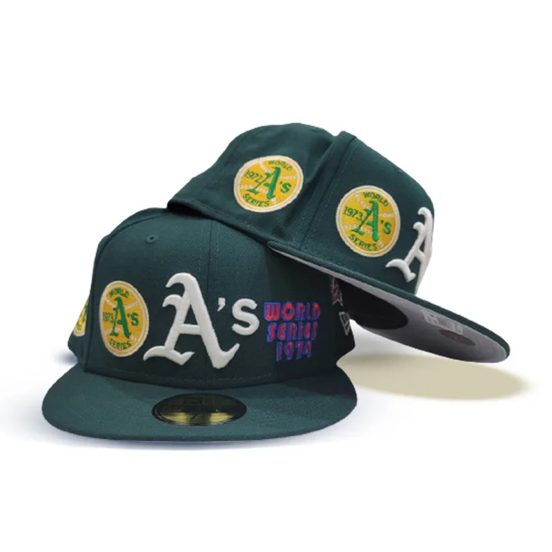 New Era Oakland Athletics fitted hat green colorway - New Era Drops Championship-Themed Oakland Athletics Fitted Celebrating 9 World Series Titles