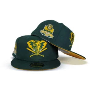 New Era Oakland Athletics fitted hat green, yellow colorway - Oakland A’s 40th Anniversary Fitted: New Era Celebrates Four Decades of Excellence