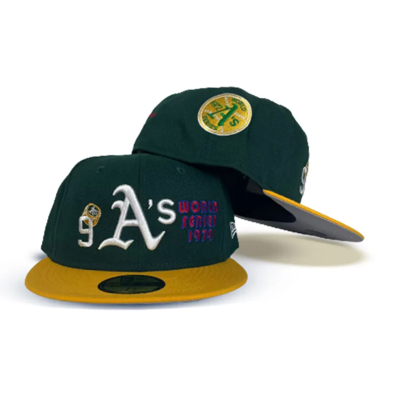 New Era Oakland Athletics fitted hat green colorway - New Era Drops Championship-Themed Oakland A’s Fitted in Fresh Green