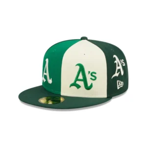New Era Oakland Athletics fitted hat green colorway - Oakland Athletics Green Pinwheel Fitted Brings Classic A’s Style