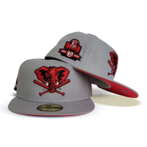 New Era Oakland Athletics fitted hat grey, gray, red, infrared colorway - Oakland A’s 40th Anniversary Fitted: New Era’s Grey and Infrared Tribute to Four Decades
