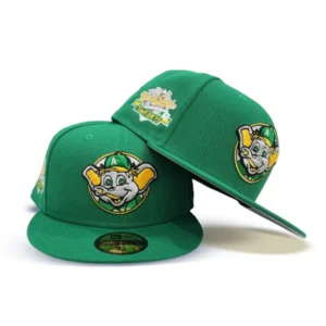 New Era Oakland Athletics fitted hat gray, green, kelly green colorway - Oakland Athletics Drop Clean Kelly Green Fitted with Battle of the Bay Patch