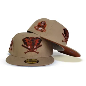 New Era Oakland Athletics fitted hat tan colorway - Oakland Athletics 40th Anniversary Fitted: New Era’s Tan Tribute to A’s Legacy
