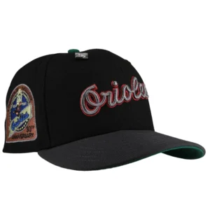 New Era Baltimore Orioles fitted hat black, green, graphite colorway - Camden Yards 30th Anniversary Fitted: New Era Honors Orioles’ Iconic Ballpark
