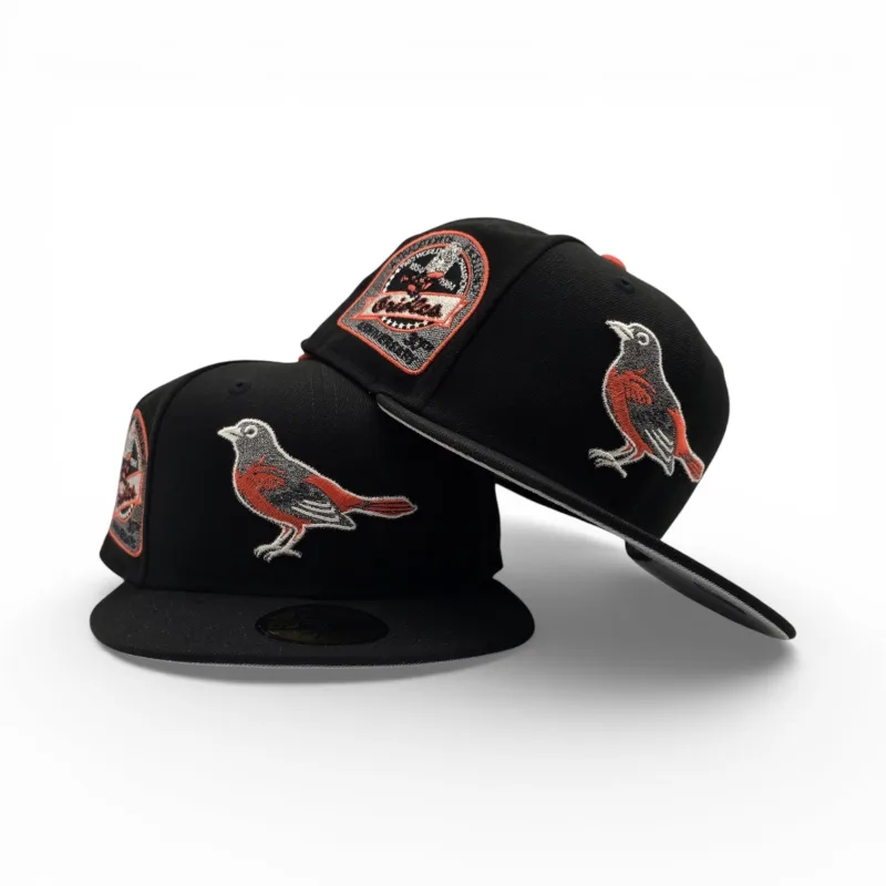 New Era Baltimore Orioles fitted hat black, gray colorway - Iron Man Legacy Fitted: New Era’s 30th Anniversary Tribute to Cal Ripken’s Streak