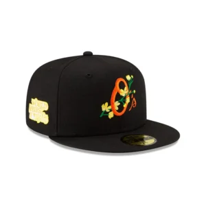 New Era Baltimore Orioles fitted hat black, yellow colorway - 1983 World Series Fitted: New Era Drops Black Orioles Championship Tribute