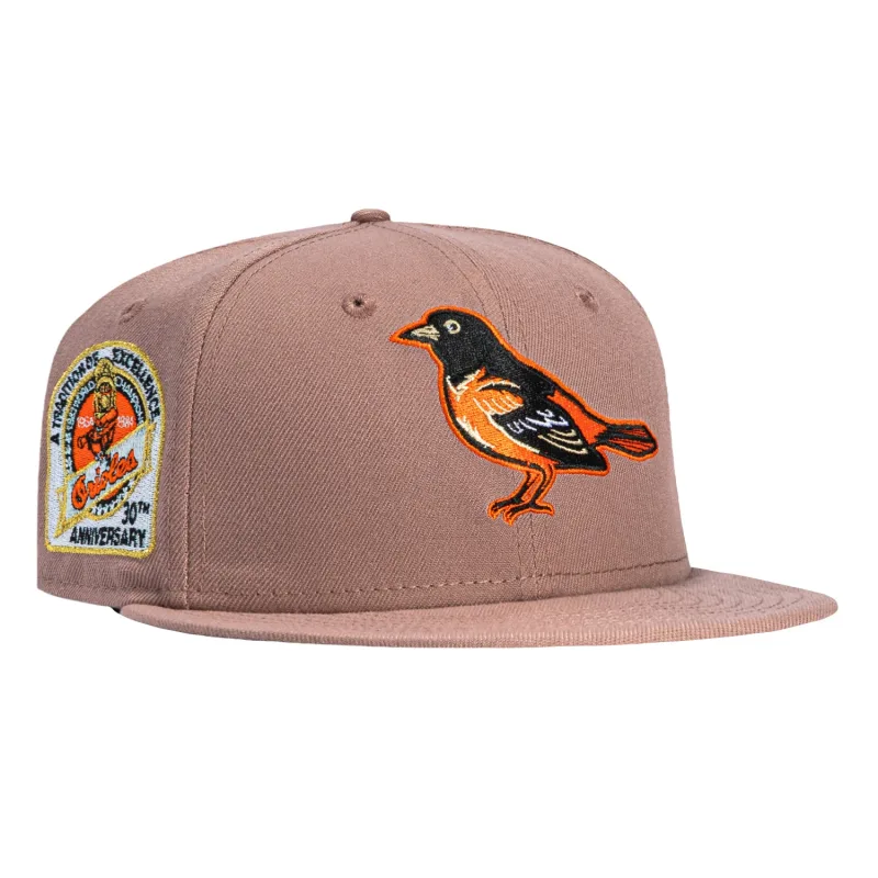 New Era Baltimore Orioles fitted hat Muave colorway - 1984 World Series Fitted: New Era Drops Orioles Championship Tribute in Sakura Muave