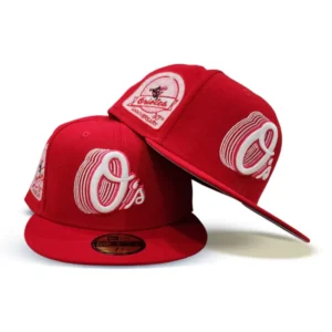 New Era Baltimore Orioles fitted hat gray, red colorway - Baltimore Orioles 30th Anniversary Fitted: New Era Celebrates Three Decades of Camden Yards Magic