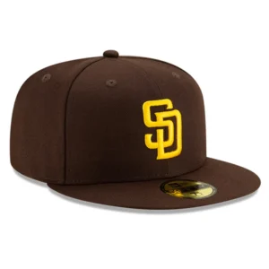 New Era San Diego Padres fitted hat Brown colorway - New Era Drops Clean Padres Fitted in Rich Brown Colorway