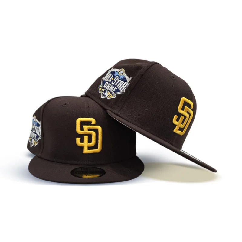New Era San Diego Padres fitted hat gray, brown, tan colorway - 2016 All-Star Fitted: New Era Drops Brown Padres Commemorative Cap