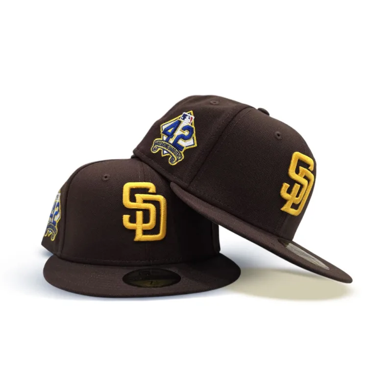 New Era San Diego Padres fitted hat green, brown colorway - New Era Drops Jackie Robinson Tribute Padres Fitted with Breaking Barriers Patch