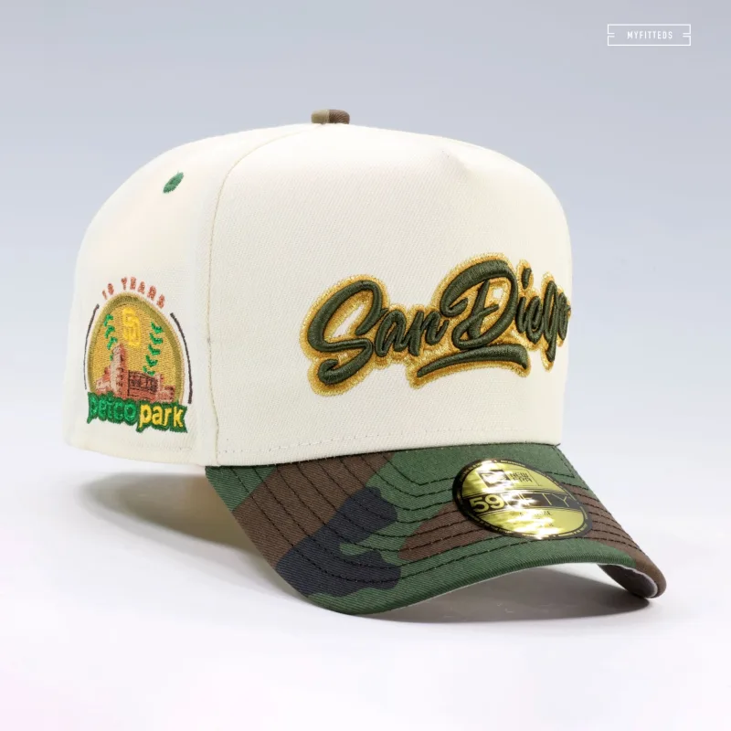 New Era San Diego Padres fitted hat white colorway - Petco Park 10th Anniversary Fitted: New Era Celebrates a Decade of Downtown Baseball